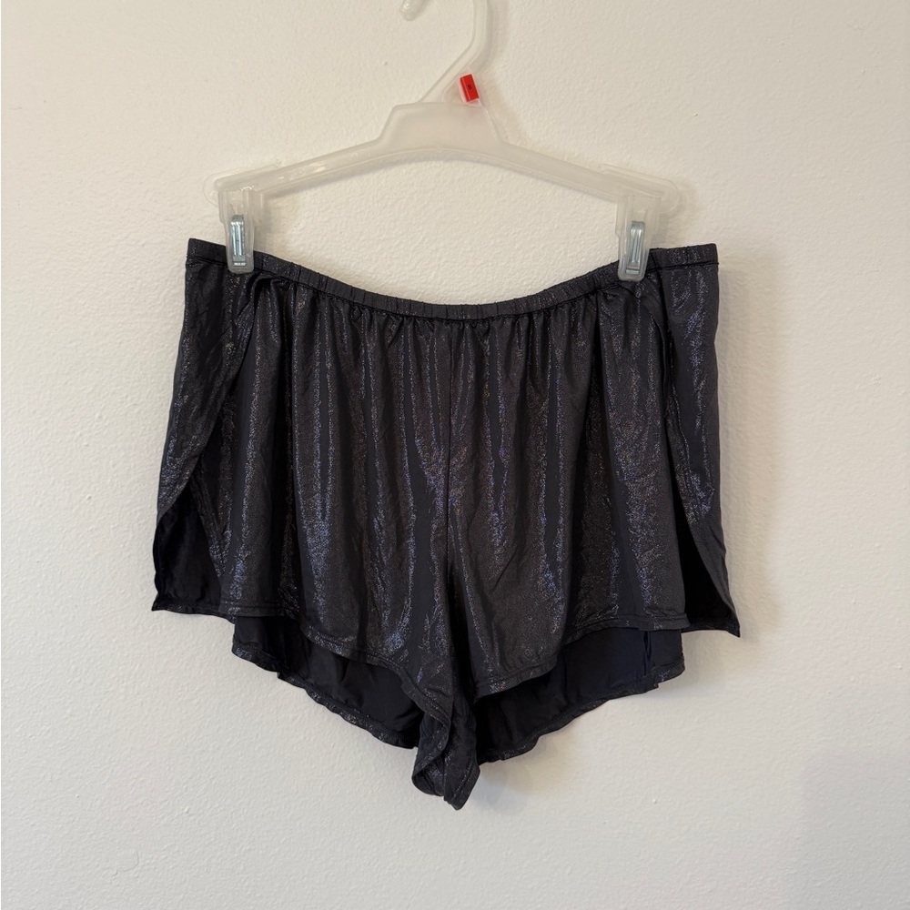 Victoria's Secret Black Metallic Sleep Shorts